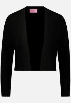 Betty Barclay Festliche Mode|Strick*Kaschmir-Strickjacke mit Rippbündchen Schwarz