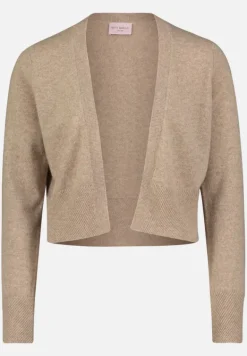 Betty Barclay Festliche Mode|Strick*Kaschmir-Strickjacke mit Rippbündchen FunghiMelange