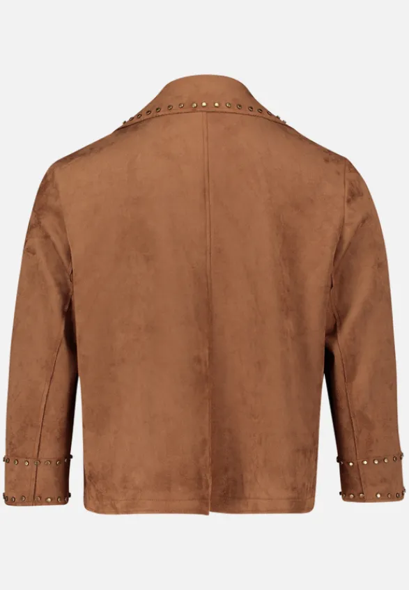 Betty Barclay Blazer*Kunstleder-Jacke mit Nieten Classic Nougat