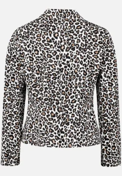 Betty Barclay Blazer*Kurzblazer mit Animalprint Weiß/Schwarz