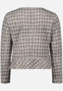 Betty Barclay Business Kleidung|Blazer*Kurzblazer mit Reißverschluss Grau/Beige