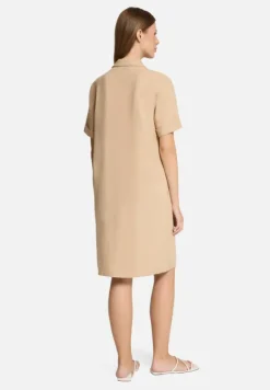 Betty Barclay Kleider|Business Kleidung*Leinenkleid mit Knopfleiste Beige