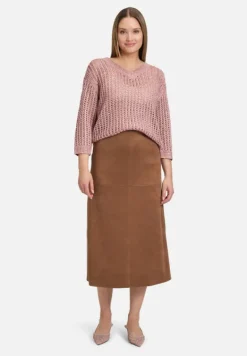 Betty Barclay Strick*Lochstrick-Pullover mit Pailletten Ash Rose