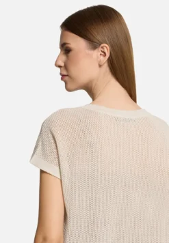 Betty Barclay Strick*Lochstrick-Pullover ohne Arm beige