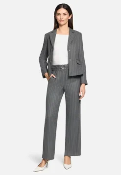 Betty Barclay Business Kleidung|Hosen*Marlene-Hose mit Bindegürtel Mausgrau