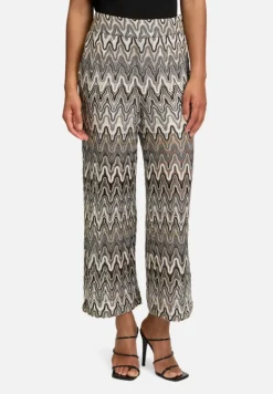 Betty Barclay Hosen*Marlene-Hose mit hohem Bund Weiß/Schwarz