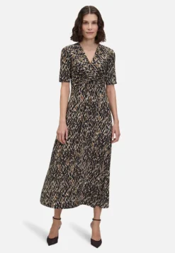 Betty Barclay Kleider*Maxikleid mit Raffung Dark Blue/Brown