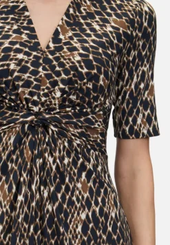 Betty Barclay Kleider*Maxikleid mit Raffung Dark Blue/Brown