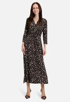 Betty Barclay Kleider*Midikleid mit Raffung Braun/Beige