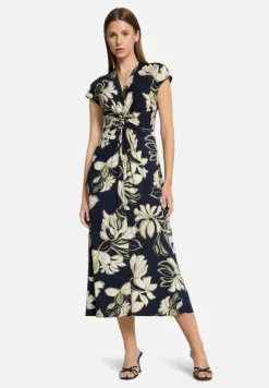 Betty Barclay Kleider*Midikleid mit Raffung Dark Blue/Green