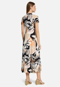Betty Barclay Kleider*Midikleid mit Raffung Schwarz/Braun