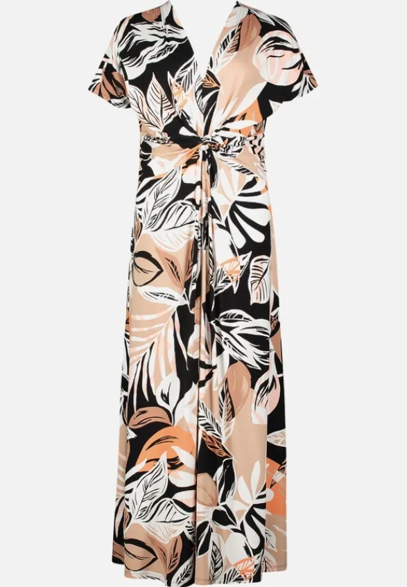 Betty Barclay Kleider*Midikleid mit Raffung Schwarz/Braun