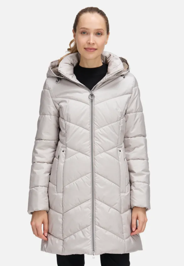 Betty Barclay Mäntel*Outdoorjacke mit abnehmbarer Kapuze Silver Cloud