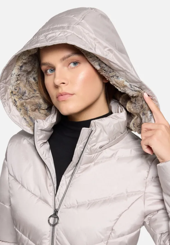Betty Barclay Mäntel*Outdoorjacke mit abnehmbarer Kapuze Silver Cloud