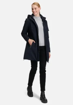 Betty Barclay Mäntel*Outdoorjacke mit abnehmbarer Kapuze Dunkelblau