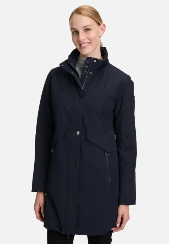 Betty Barclay Mäntel*Outdoorjacke mit abnehmbarer Kapuze Dunkelblau