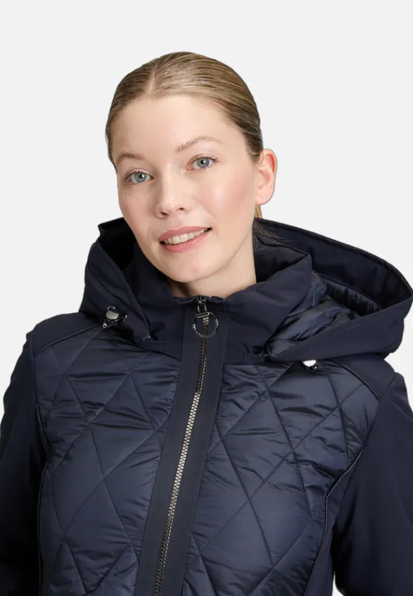 Betty Barclay Mäntel*Outdoorjacke mit abnehmbarer Kapuze Dunkelblau