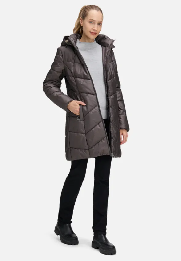 Betty Barclay Mäntel*Outdoorjacke mit abnehmbarer Kapuze Dunkelbraun