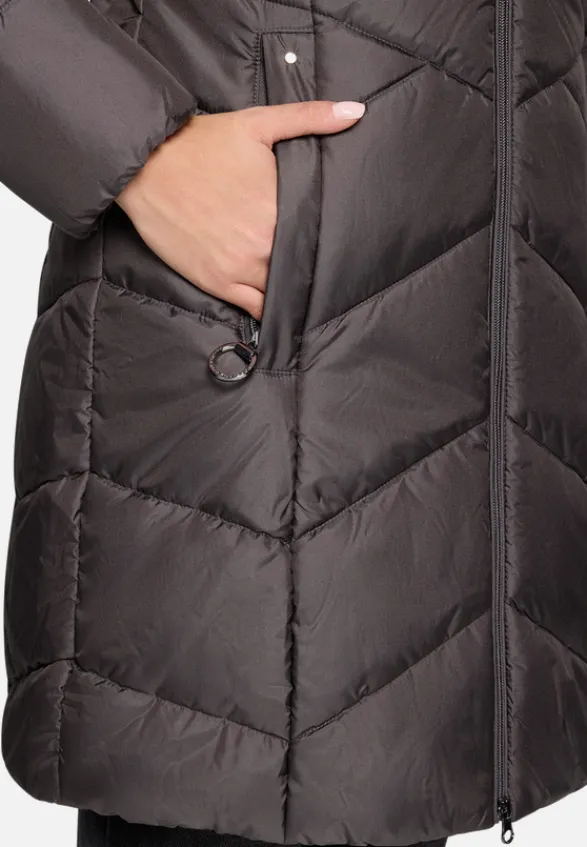 Betty Barclay Mäntel*Outdoorjacke mit abnehmbarer Kapuze Dunkelbraun