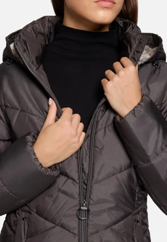 Betty Barclay Mäntel*Outdoorjacke mit abnehmbarer Kapuze Dunkelbraun