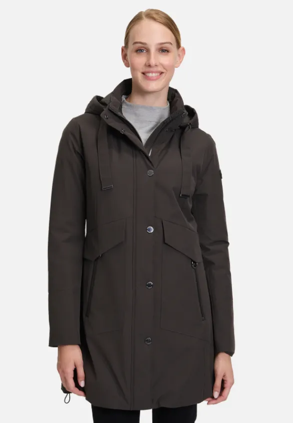Betty Barclay Mäntel*Outdoorjacke mit abnehmbarer Kapuze Dunkelgrün