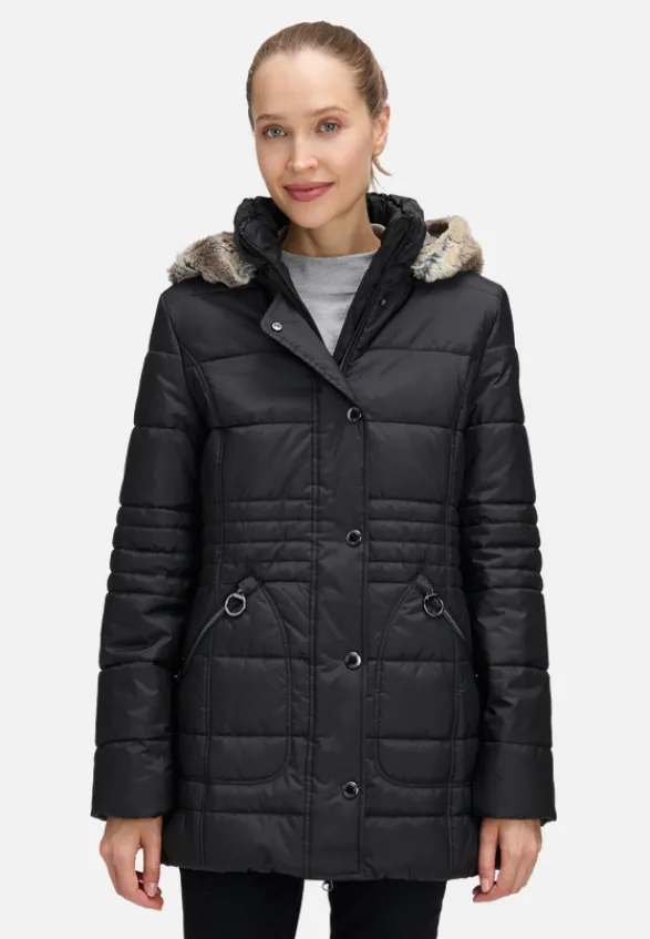 Betty Barclay Jacken*Outdoorjacke mit abnehmbarer Kapuze Schwarz