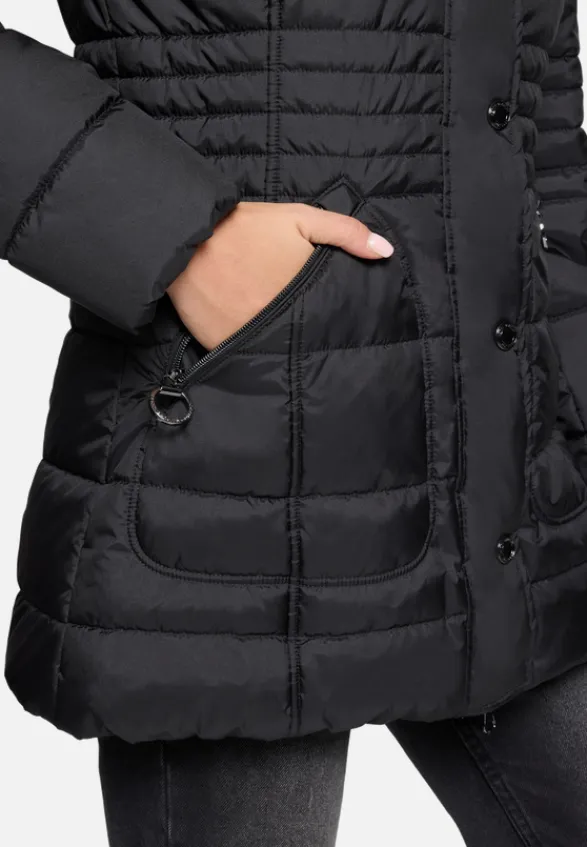 Betty Barclay Jacken*Outdoorjacke mit abnehmbarer Kapuze Schwarz