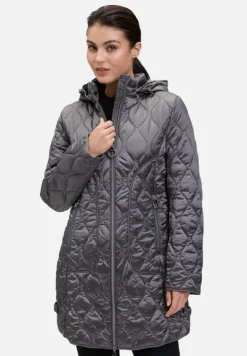 Betty Barclay Mäntel*Outdoorjacke mit abnehmbarer Kapuze Dunkel Grau