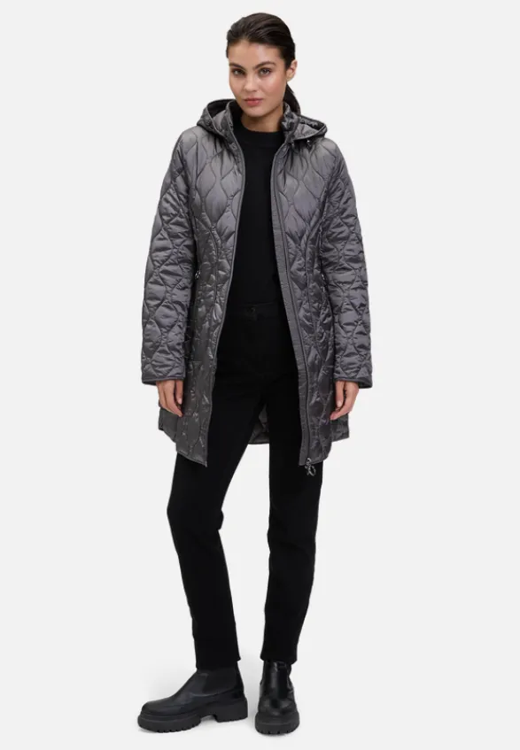 Betty Barclay Mäntel*Outdoorjacke mit abnehmbarer Kapuze Dunkel Grau