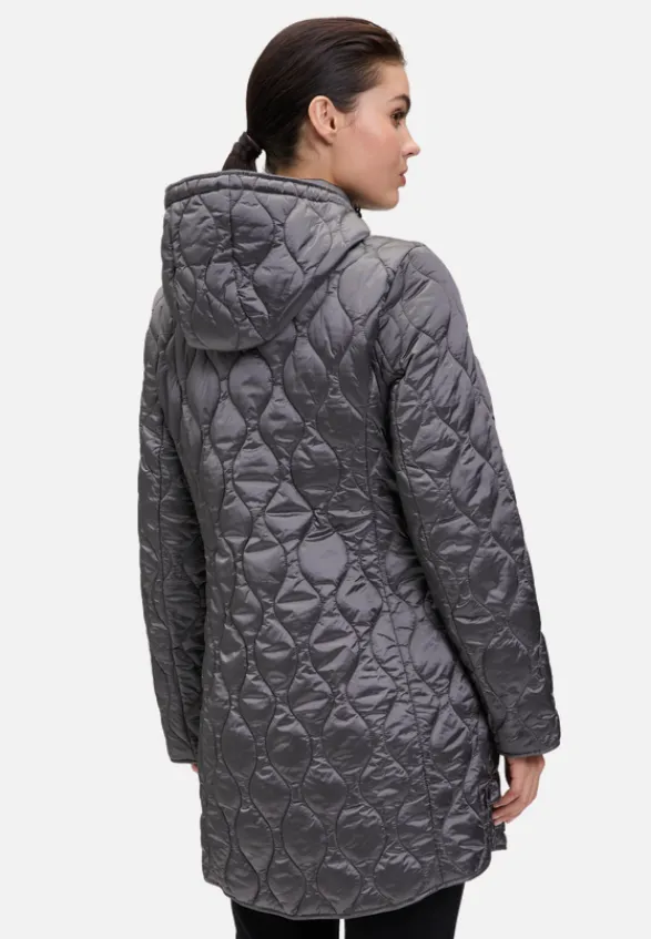 Betty Barclay Mäntel*Outdoorjacke mit abnehmbarer Kapuze Dunkel Grau