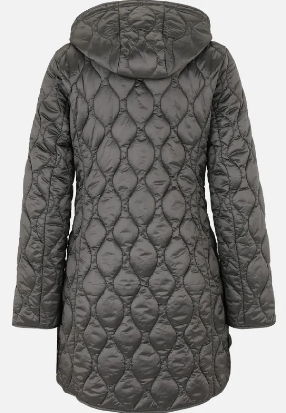 Betty Barclay Mäntel*Outdoorjacke mit abnehmbarer Kapuze Dunkel Grau