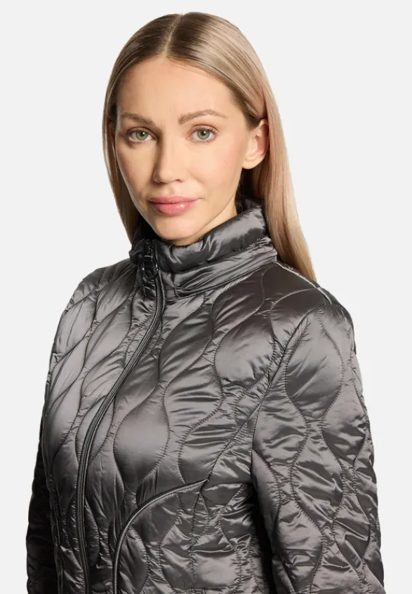 Betty Barclay Mäntel*Outdoorjacke mit abnehmbarer Kapuze Dunkel Grau