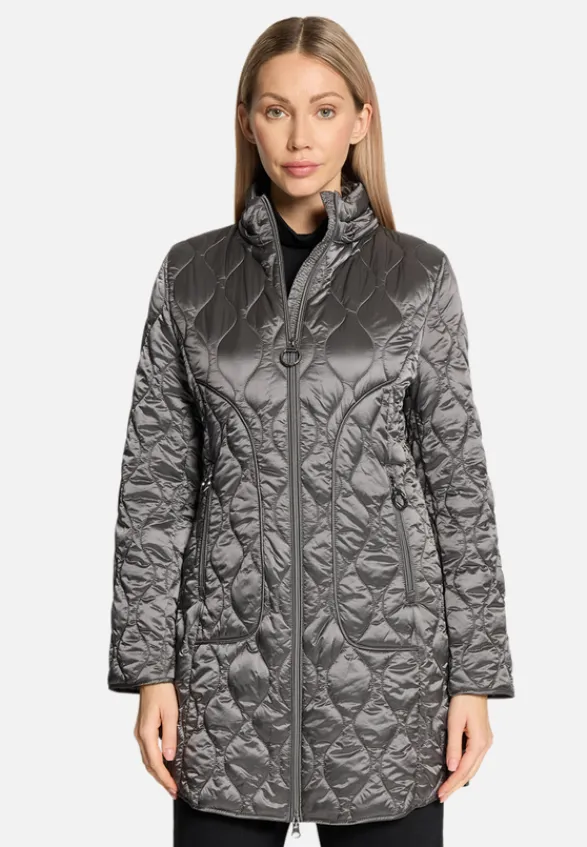 Betty Barclay Mäntel*Outdoorjacke mit abnehmbarer Kapuze Dunkel Grau