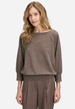 Betty Barclay Shirts*Oversize-Shirt im Glitzer-Look Braun