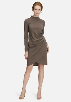 Betty Barclay Festliche Mode|Kleider*Partykleid im Glitzer-Look Braun