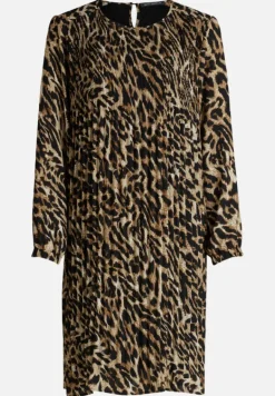 Betty Barclay Kleider*Plisseekleid langarm Schwarz/Beige