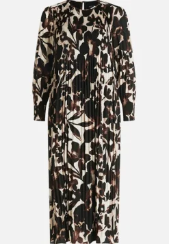 Betty Barclay Kleider*Plisseekleid langarm Beige/Braun