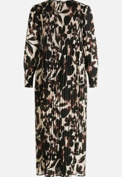 Betty Barclay Kleider*Plisseekleid langarm Beige/Braun