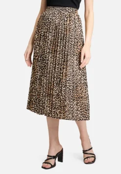 Betty Barclay Röcke*Plisseerock mit Gummizug Beige/Schwarz