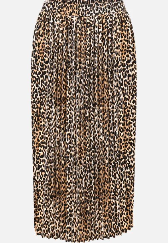 Betty Barclay Röcke*Plisseerock mit Gummizug Beige/Schwarz