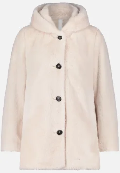 Betty Barclay Mäntel|Jacken*Plüschjacke mit Kapuze beige