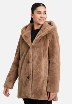 Betty Barclay Mäntel|Jacken*Plüschjacke mit Kapuze Classic Bronze