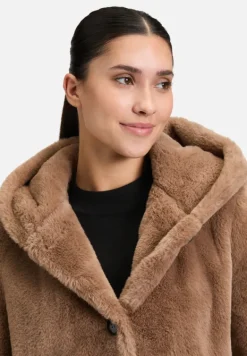 Betty Barclay Mäntel|Jacken*Plüschjacke mit Kapuze Classic Bronze