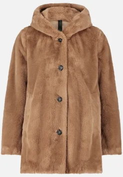 Betty Barclay Mäntel|Jacken*Plüschjacke mit Kapuze Classic Bronze