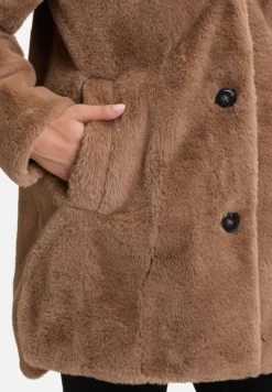 Betty Barclay Mäntel|Jacken*Plüschjacke mit Kapuze Classic Bronze