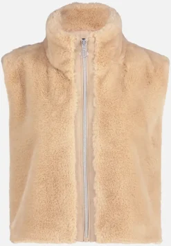 Betty Barclay Westen|Jacken*Plüschweste mit Reißverschluss Beige