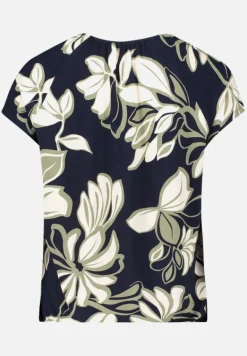 Betty Barclay Shirts*Printshirt mit Gummizug Dark Blue/Green