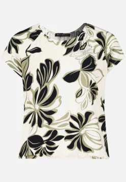 Betty Barclay Shirts*Printshirt mit Gummizug Beige/Dark Blue