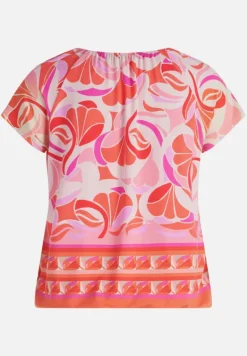Betty Barclay Shirts*Printshirt mit Gummizug Red/Rosè
