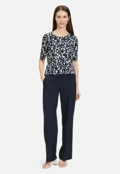 Betty Barclay Shirts*Printshirt mit Rundhalsausschnitt Dunkelblau/Weiß